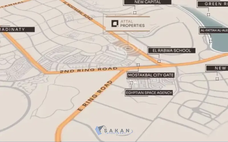 موقع كمبوند ذا 101 المستقبل سيتي