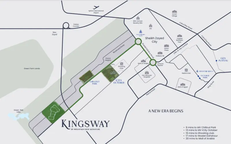 موقع كينجز واي ماونتن فيو