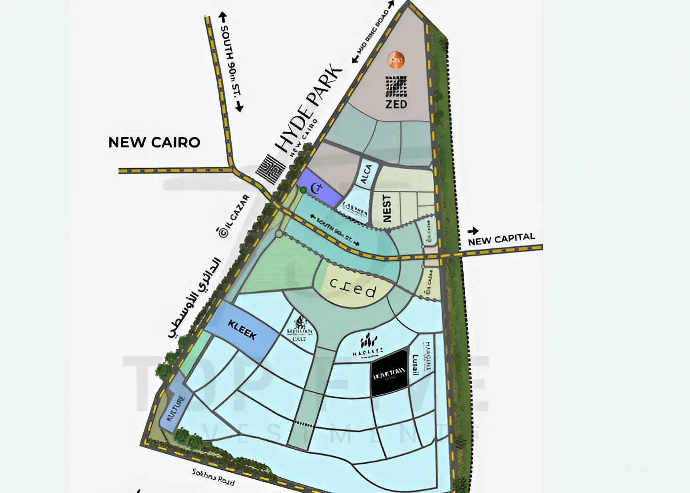 خريطة التجمع السادس