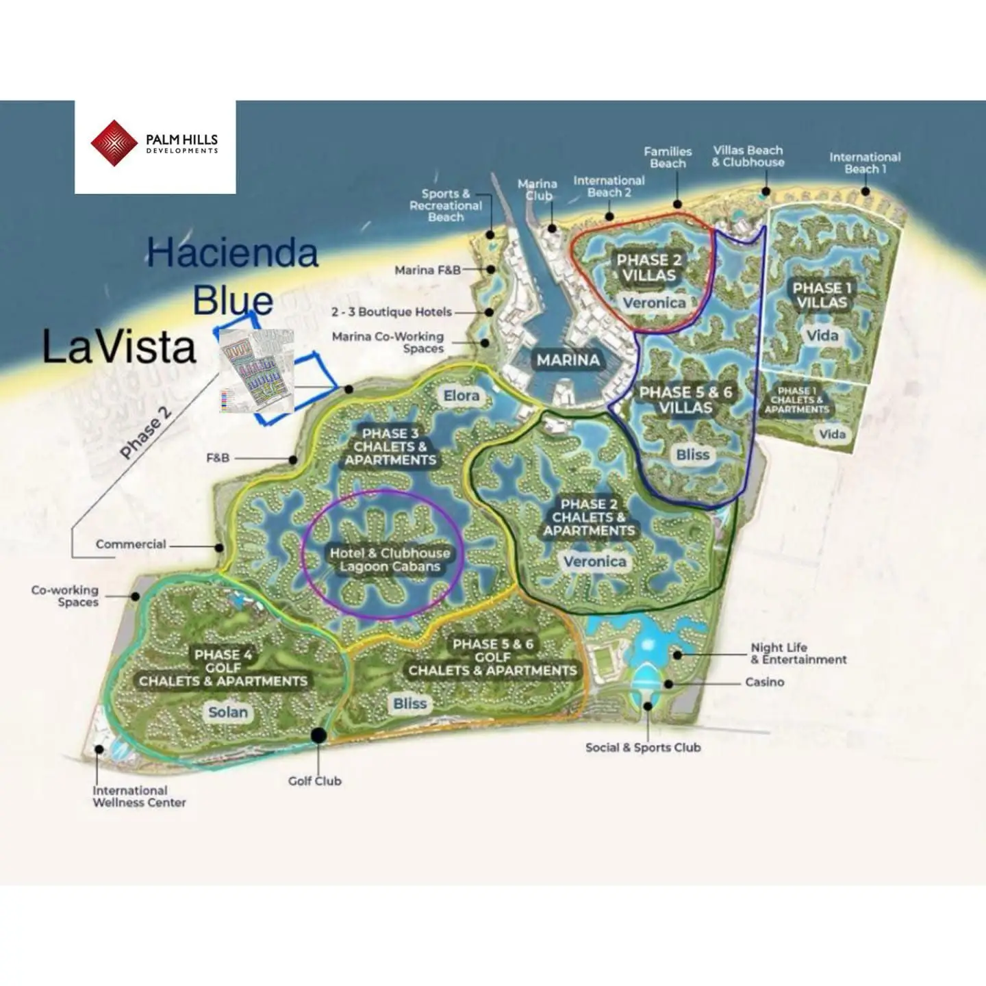 هاسيندا بلو رأس الحكمة Hacienda Blue Ras Elhikmah تفاصيل وأسعار