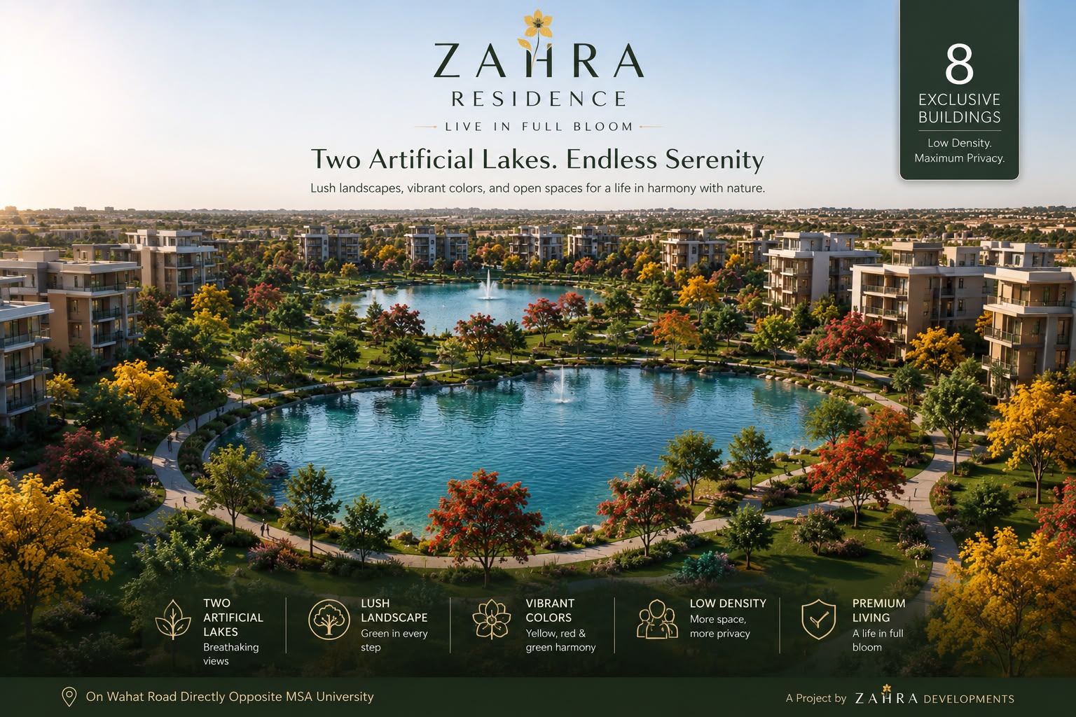 كمبوند زاها ريزيدنس 6 أكتوبر Zaha Residence October