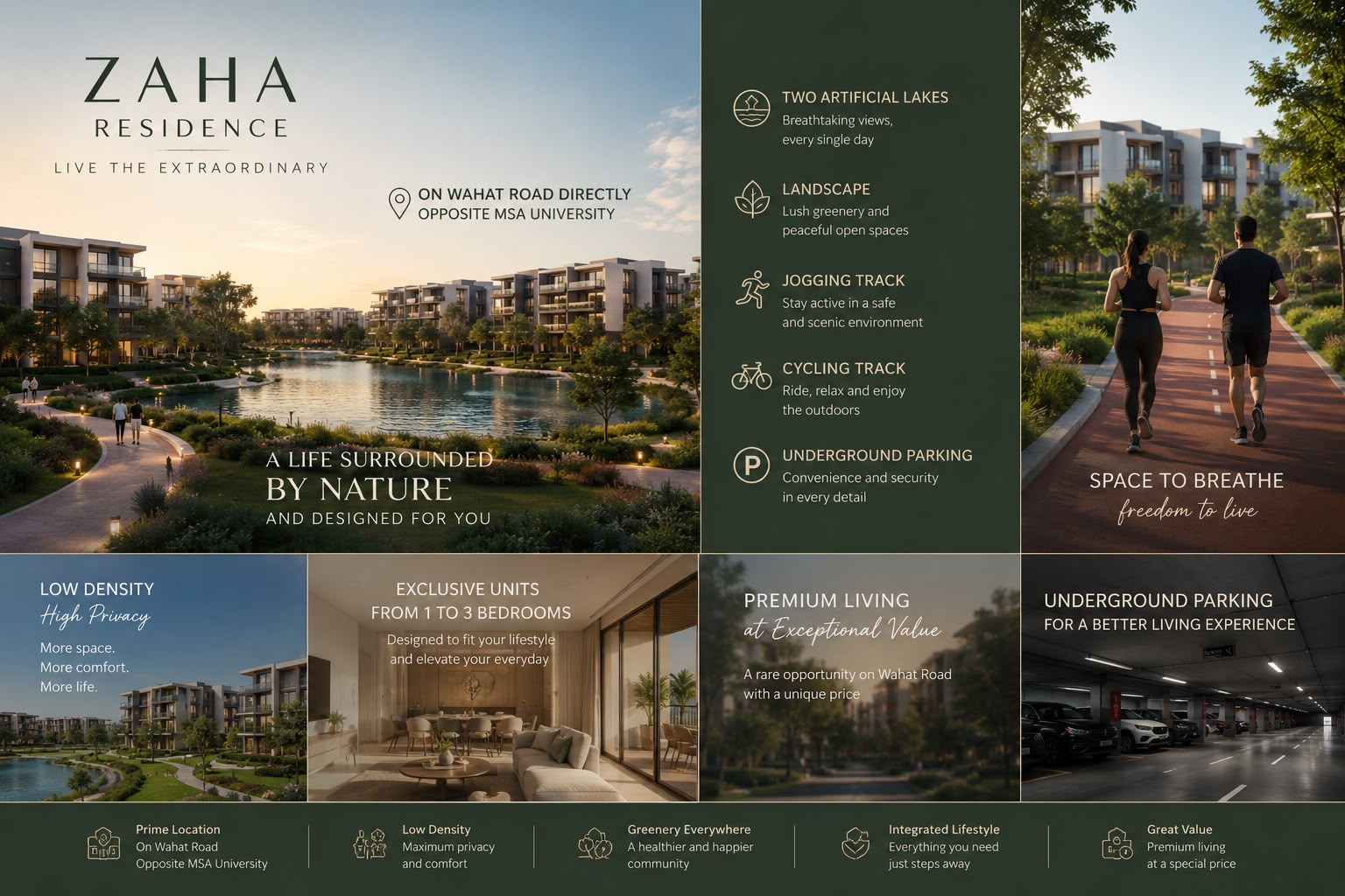 كمبوند زاها ريزيدنس 6 أكتوبر Zaha Residence October