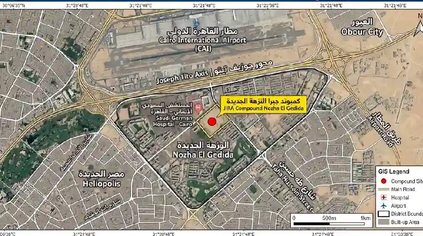 كمبوند جيرة كومبلكس النزهة الجديدة JIRA COMPLEX تفاصيل وأسعار